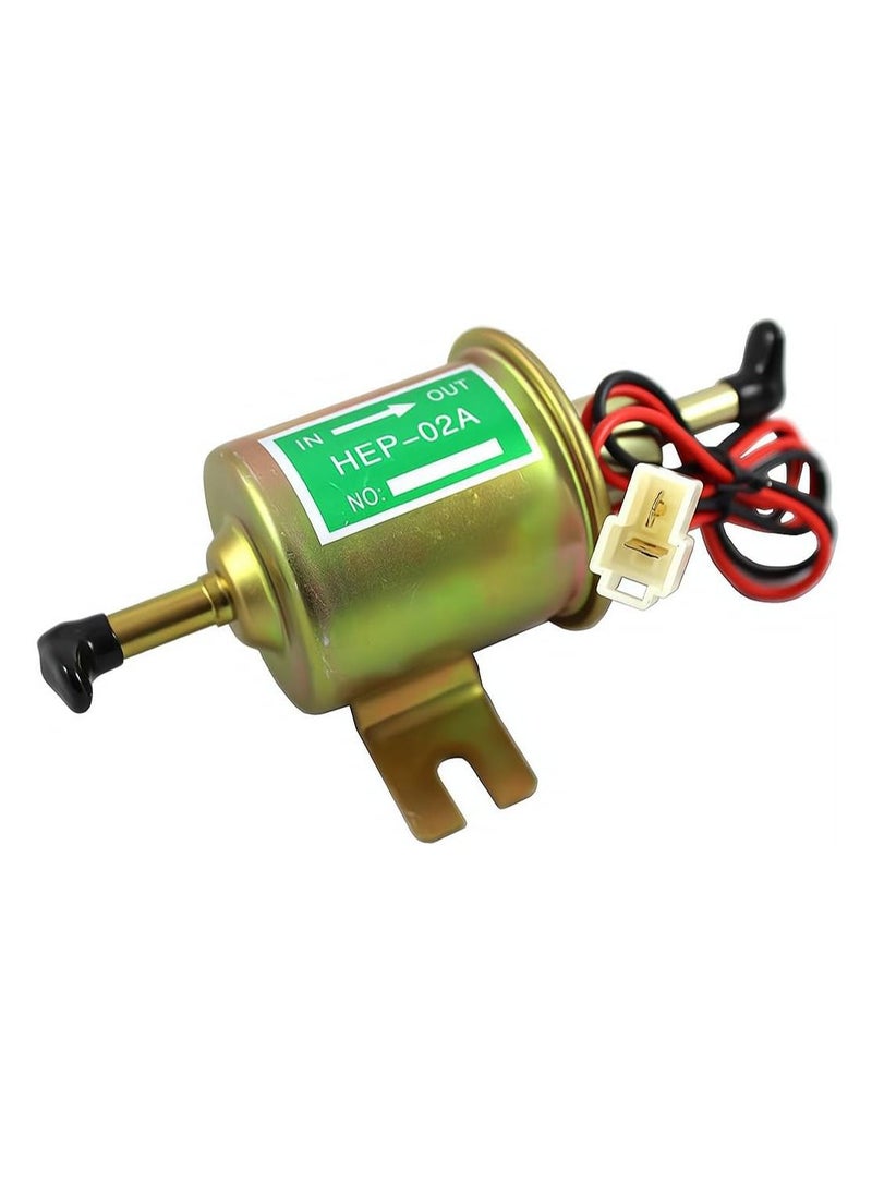 SYOSI Universal 12V Heavy Duty Electric Fuel Pump Metal Solid Petrol For Motorcycle Carburetor ATV Trucks Boats For Gasoline or Diesel Engine  - Image 1