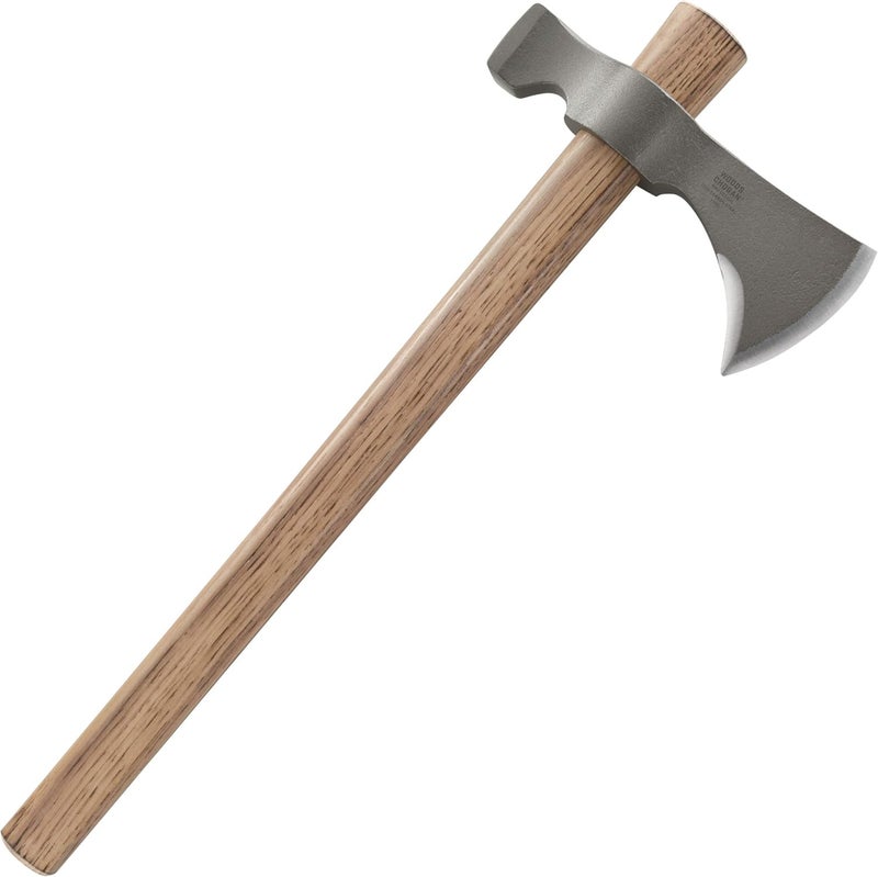 CRKT Woods Chogan T-Hawk Outdoor Survival Tomahawk: 1055 Carbon Steel Plain Edge Blade, Tennessee Hickory Handle, 2730 - Image 2