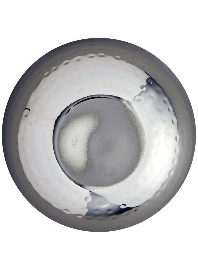 Elegance Hammered 6-Inch Stainless Steel Bowl, 6" x 6" x 3",24 ounces,Silver - Image 2