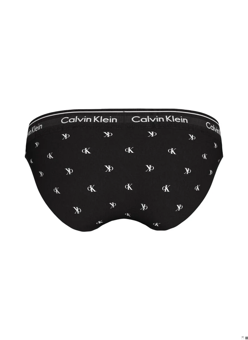 CALVIN KLEIN Women's  Bikini Briefs , Black - Cotton Blend