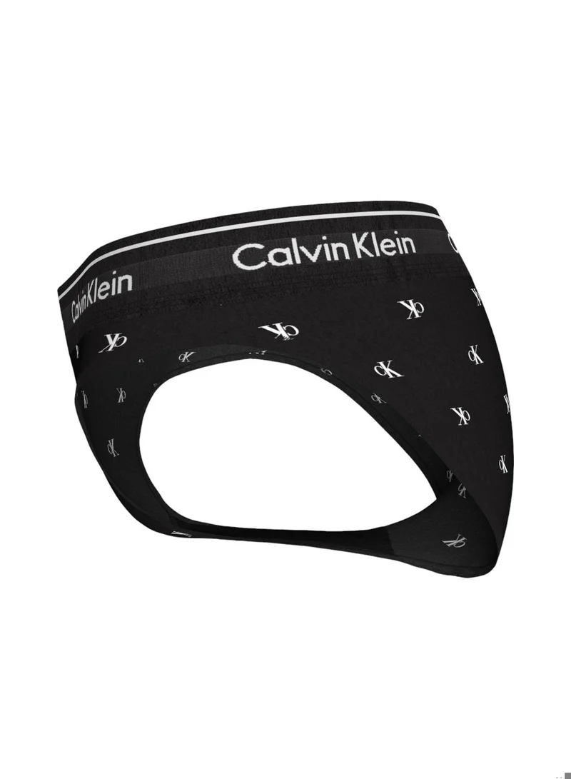 CALVIN KLEIN Women's  Bikini Briefs , Black - Cotton Blend