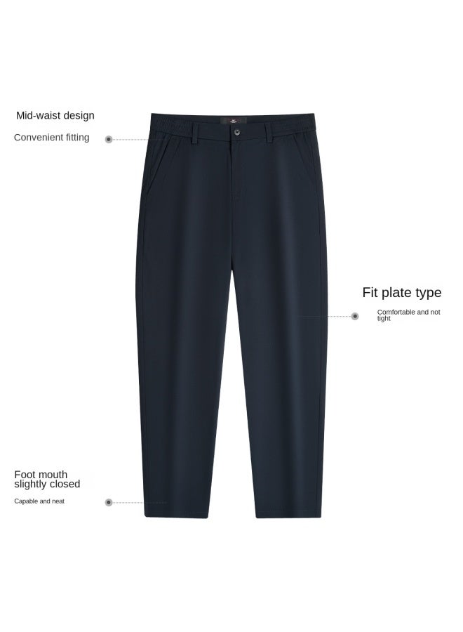 Septwolves Stretch Non-iron Anti-wrinkle】new Autumn/winter Brand Embroidered Spandex Trousers Men's Casual Pants Dress Pants - Image 4