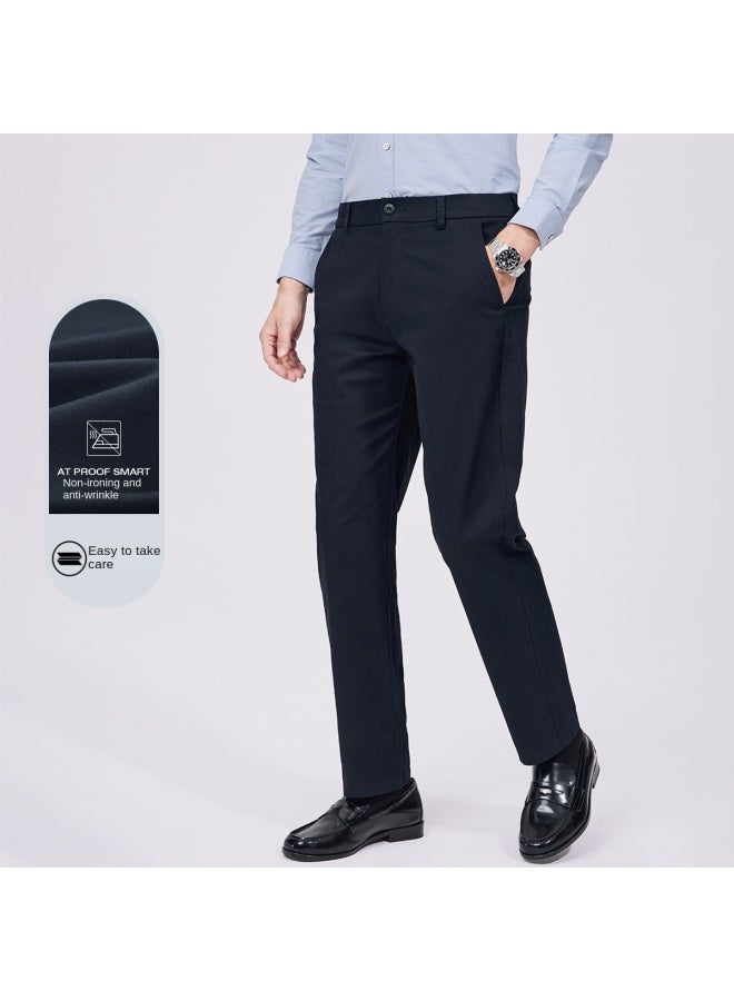 Septwolves Stretch Non-iron Anti-wrinkle】new Autumn/winter Brand Embroidered Spandex Trousers Men's Casual Pants Dress Pants - Image 2