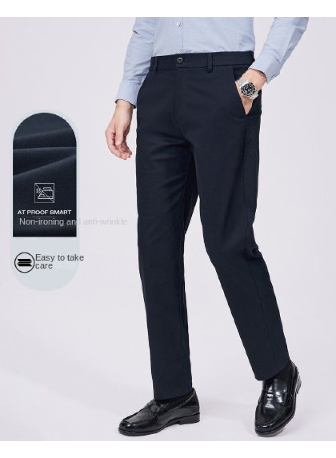 Septwolves Stretch Non-iron Anti-wrinkle】new Autumn/winter Brand Embroidered Spandex Trousers Men's Casual Pants Dress Pants - Image 1