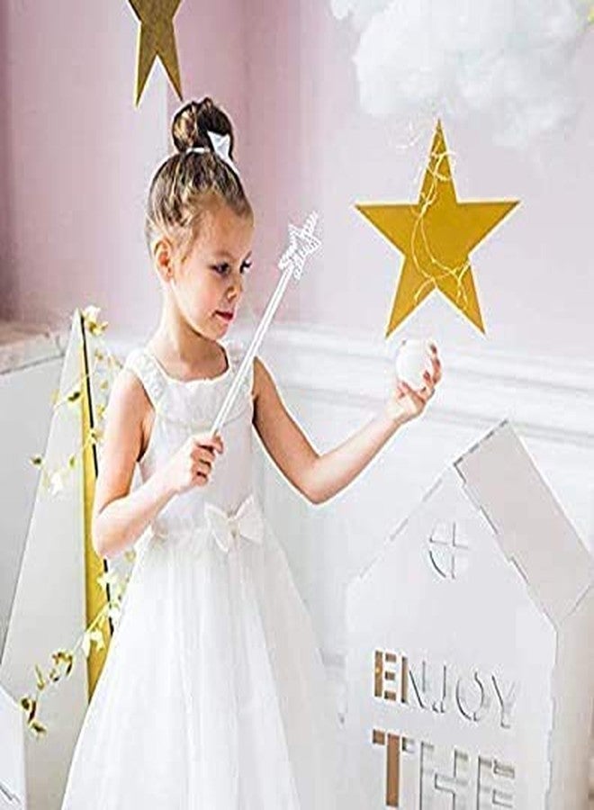 GIRLYZ Attire Girls/Kids Costume Props Butterfly Magic Wand Princess Angel Fairy Wands Sticks Christmas, Birthday Party, Wedding, Halloween, Cosplay 12.5 Inches (Silver) (Butterfly Wand (Pack of 2)) - Image 5