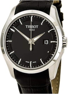 Tissot Couturier Men's Black Dial Leather Band Watch