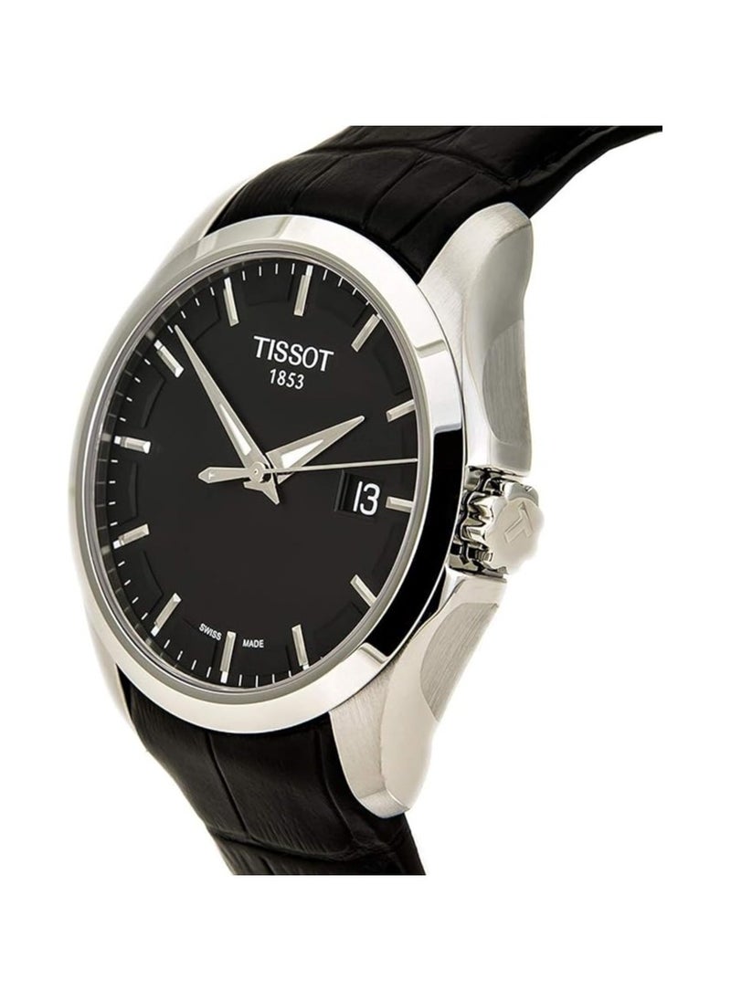 TISSOT - Tissot Couturier Men's Black Dial Leather Band Watch - Image 1