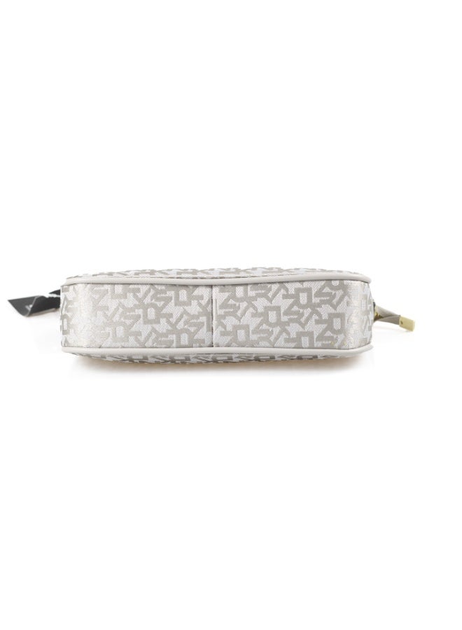 Donna Karan 2026 New Style Ready Stock Women Vintage  Baguette Shoulder Bag Monogram Pattern Inspired PU Leather Chain Spliced  Zipper Closure Ladies Underarm   Purse Daily Office Evening Party Handbag - Image 5