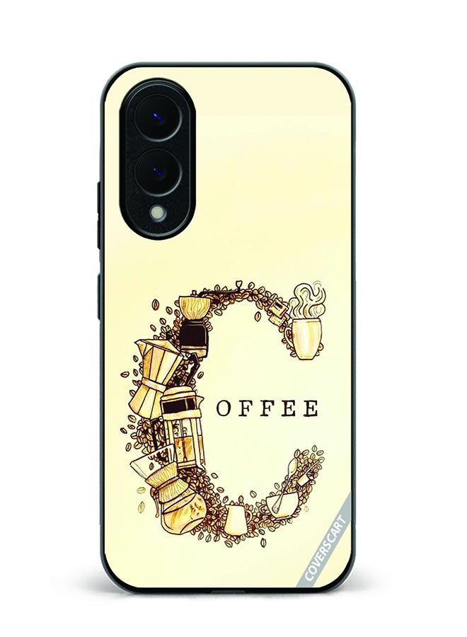 Protective Case Cover For Samsung Galaxy S25 Edge Coffee Design Multicolour