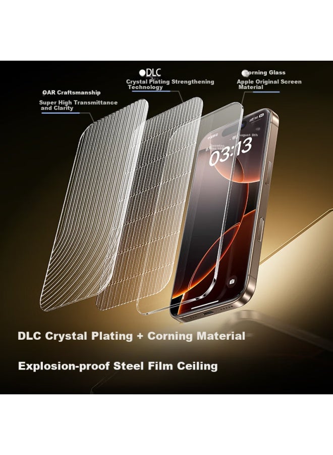 Smartdevil Tempered Glass Screen Protector For Iphone 16 Pro Max With Corning Film, Full Coverage Anti-explosion Anti-fingerprint Dustproof Screen Protector For Apple 16 Pro Max - Image 2