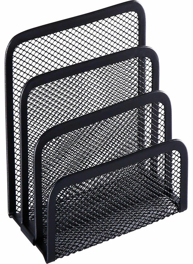Lorell Mesh Vertical Desktop File Sorter 5.6" x 5.3" - Image 1