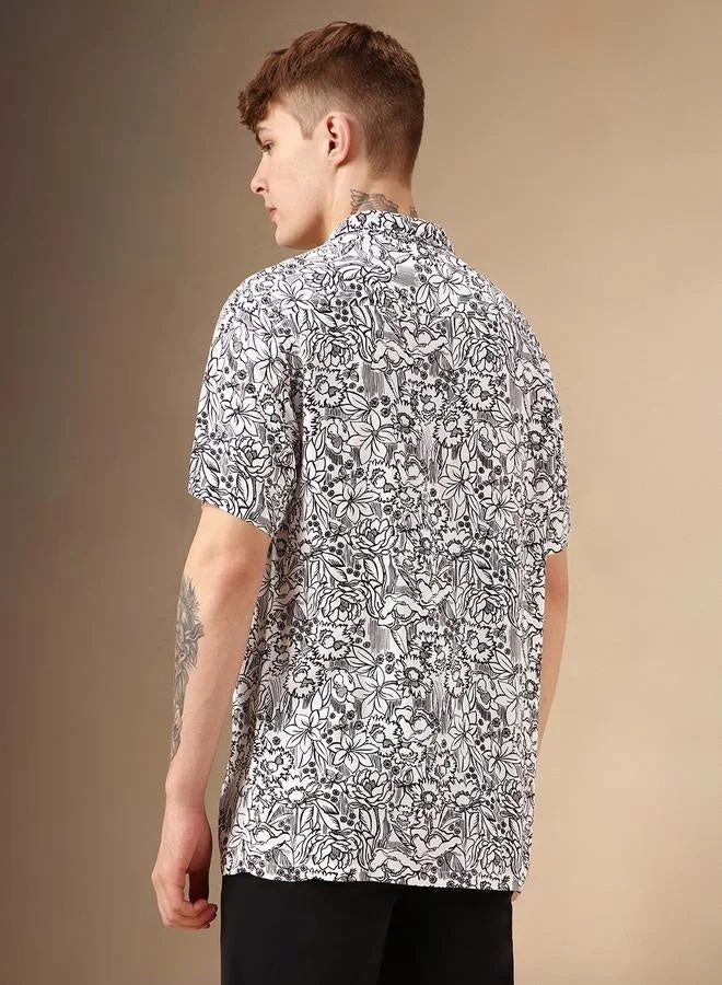 Dennis Lingo Men’s Relaxed Fit Multi Colour Rayon Shirt – Classic and Comfortable