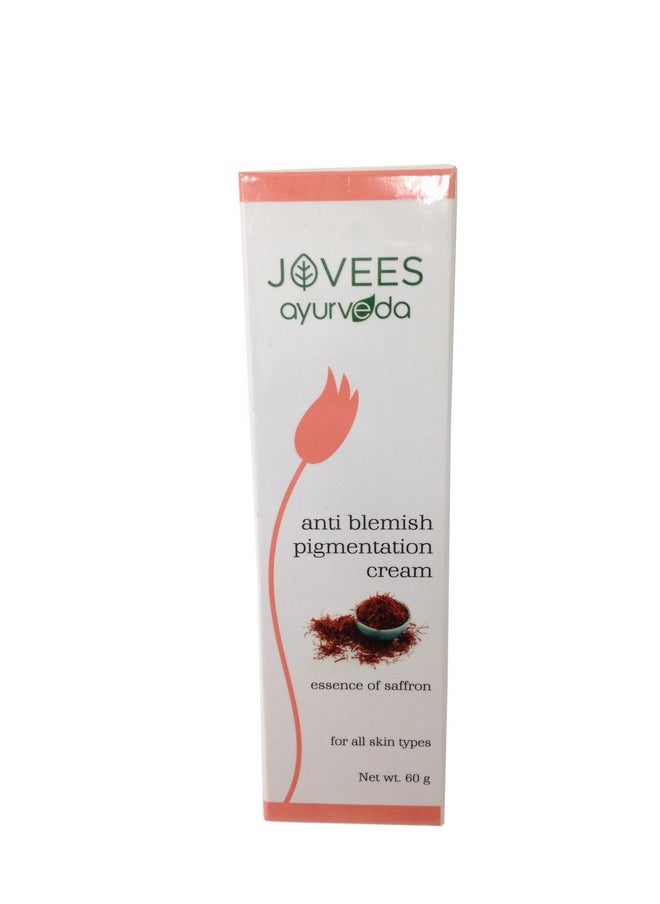 Jovees - Herbal Anti Blemish Pigmentation Cream With The Essence Of Saffron Reduces Dark Spots Pigmentation & Blemish For All Skin Types 60Gm - Image 1