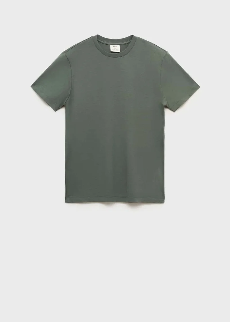Mango Man 100% cotton slim-fit t-shirt