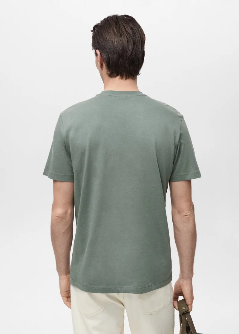 مانجو مان 100% cotton slim-fit t-shirt