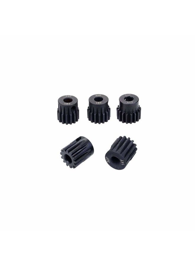 Globact RC Pinion Gear 5mm 32p Pinion 13T 14T 15T 16T 17T Hardened Metal Pinion Motor Gear Set for RC Buggy Car Monster Truck(Compatible with 0.8 Metric Pitch) - Image 5