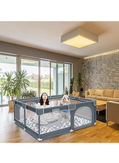 Arabest Baby Playpen, Playpen for Babies and Toddlers,150*180*68 cm Baby Play Pen for Toddler,Sturdy Safety Baby Fence with Anti-Slip Base, Play Yard Indoor Outdoor Kids Activity Center  - Image 5