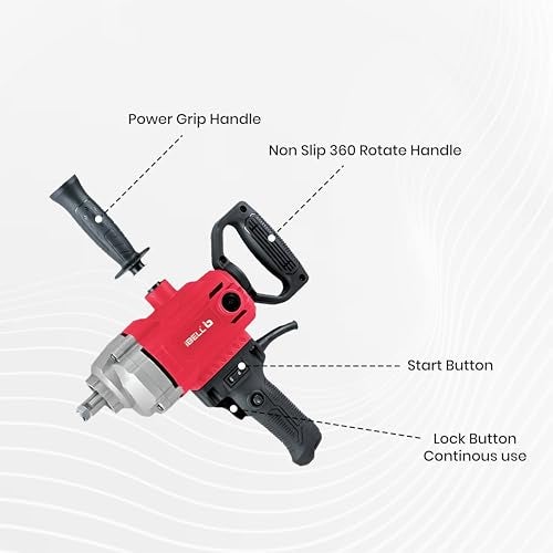 IBELL Handheld Paint Mixer Electric Stirrer Paint Cement Putty Paste Feed Mixer Blender Multipurpose Stirring Machine 950W - Image 2