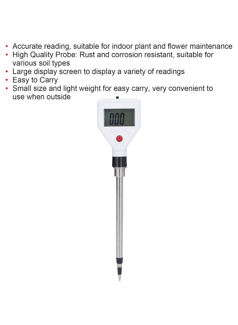 جي جوت جهاز قياس الموصلية الكهربائية للتربة، جهاز محمول لاختبار النباتات المزروعة في أصيص، جهاز رقمي لاختبار الموصلية الكهربائية للزهور، للحديقة - Image 4