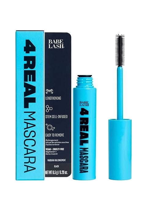 BABE ORIGINAL - Babe Original 4 Real Mascara Black for Volume, Length, and Lift in Eyelashes, Defined & Flutterly Look, Vegan & Cruelty-Free, 8.5g - Image 1