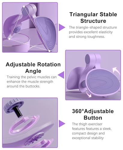 TINRIEF Kegel Exerciser Pelvic Floor Muscle Exercise Devices for Women Inner Thigh Exerciser Leg Workout Equipment Thigh Trainer for Male Hip Trimmer Inner Thigh Toner Workout - Image 3