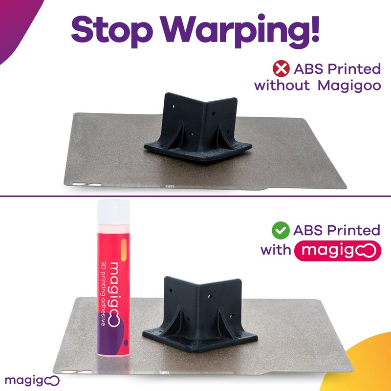Magigoo  Magigoo, MO2018 3D Printer Adhesive Glue â€“ Reduces Warping for ABS, PLA, PETG, HIPS, ASA, and TPU Filaments â€“ Flex Plate, Glass, PEI, Buildtak, and Kapton Compatible - All-in-One Solution (4 fl. oz) - Image 4