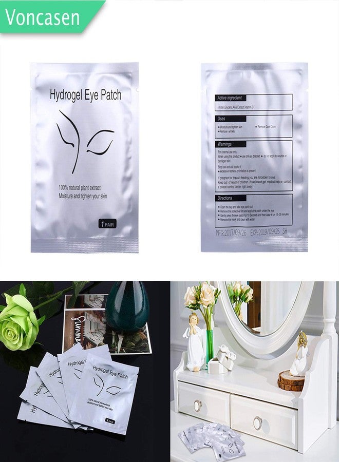 Voncasen 50 Pairs Set, Under Eye Pads, Comfy and Cool Under Eye Patches Gel Pad for Eyelash Extensions Eye Mask Beauty Tool - Image 5