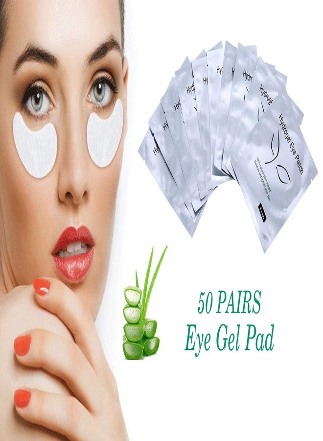 Voncasen 50 Pairs Set, Under Eye Pads, Comfy and Cool Under Eye Patches Gel Pad for Eyelash Extensions Eye Mask Beauty Tool - Image 3