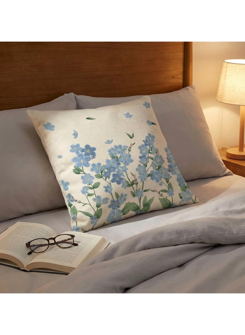 Spring/Summer Pillowcases 18x18, Suitable for Sofas, Outdoor/Indoor Holiday Pillowcases, Set of 4 Tulip Designs, Bless Home Decor Pillowcases, Sofa Cushion Covers - Image 5