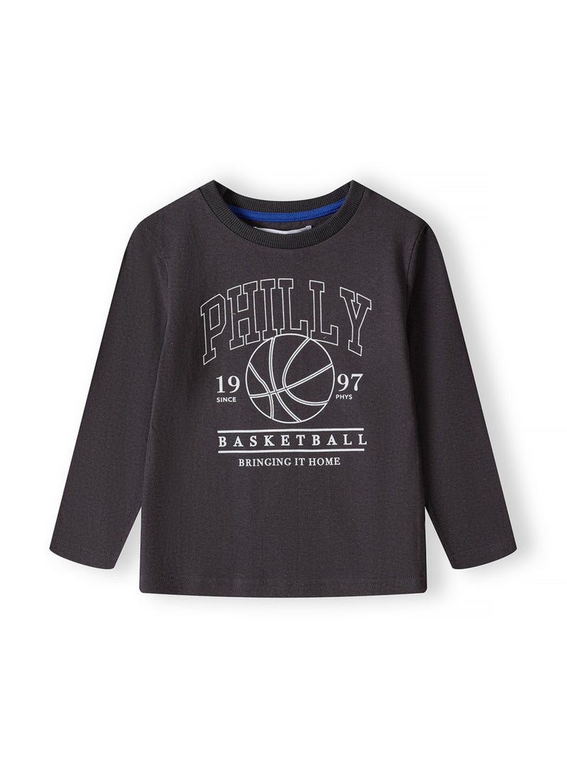 MINOTI Kids Long Sleeve Top with Front Print  - Image 1