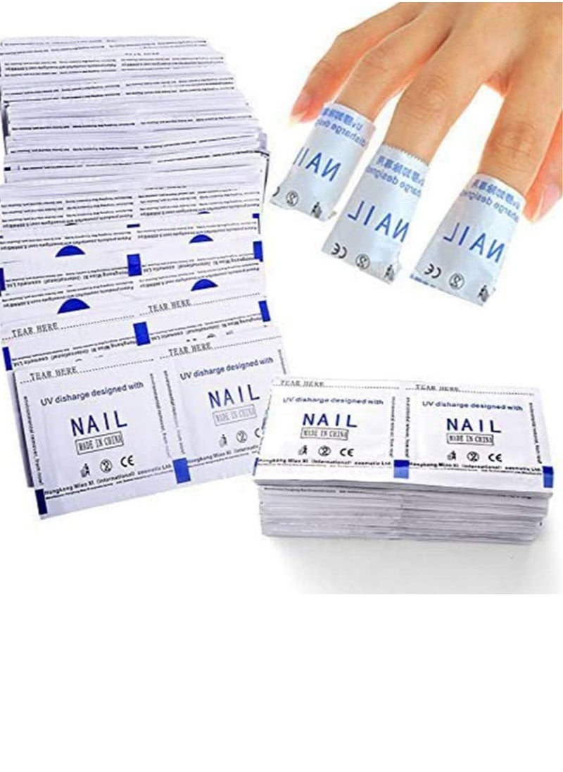 بيوينتي Nail Polish Remover Pads 100 Pcs Magic Soak-Off Gel Remover Professional Wraps Soak Off Acrylic Fast Gentle Quality Foil Art Cleaner for Manicure  - Image 1