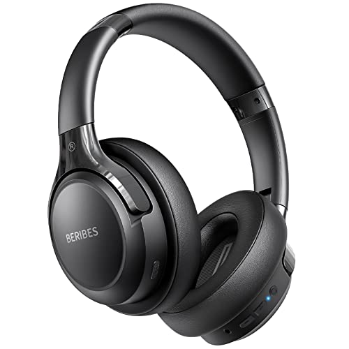 BERIBES Bluetooth Headphones Over Ear 65H Playtime and 6 EQ Music Modes Wireless Headphones with Microphone HiFi Stereo Foldable Lightweight Headset Deep Bass for Home Office Cellphone PC Ect - Image 1