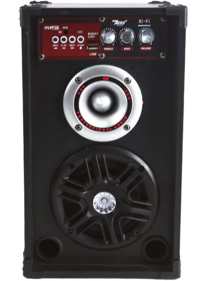 Zero 2 pieces subwoofer 4 inch with remote control contains a usb port, a memory card, bluetooth, audio input and an input to connect to the computer - Image 4