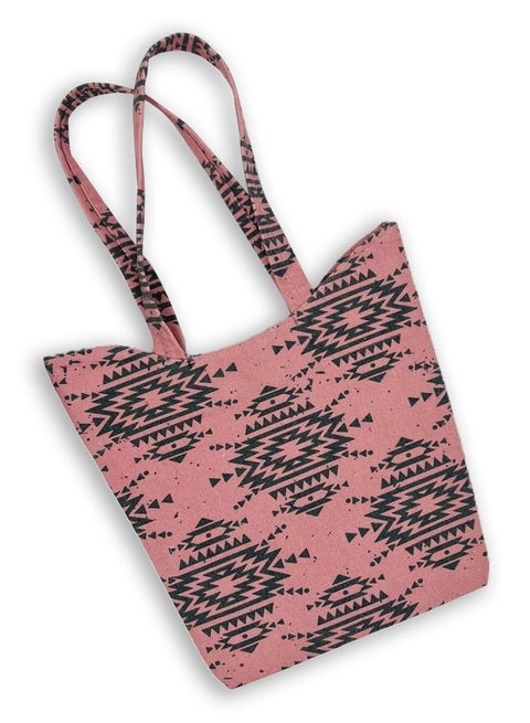 casual printed linen tote bag W230011C
