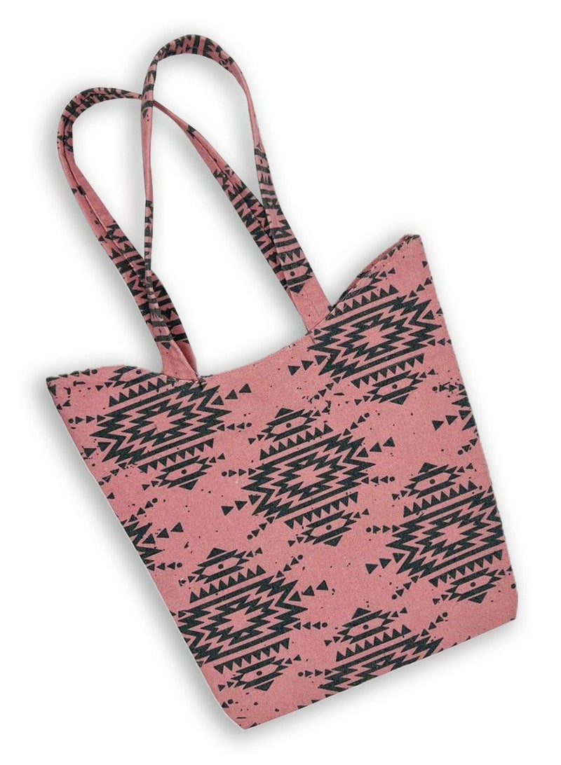 Gharibo Bags casual printed linen tote bag W230011C  - Image 1
