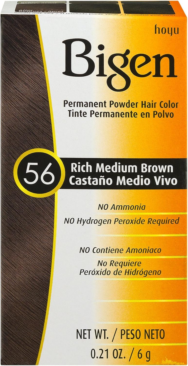 Bigen Permanent Powder Hair Color in Rich Medium Brown - 0.21 Ounce - Image 1
