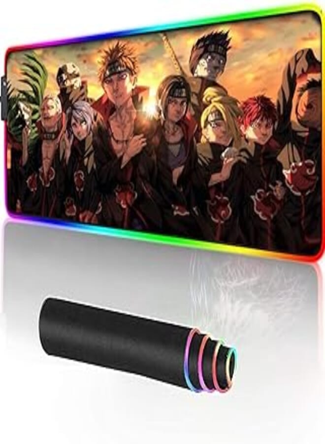 Gaming Mouse Pad For Mouse And Keyboard, 80 x 30 cm - Multi Color