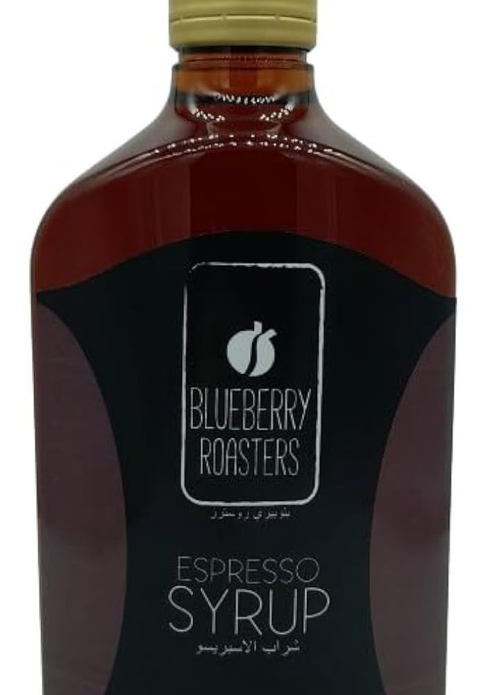 Blueberry Roasters Caramel Syrup 500 ml - Rich Espresso Syrup for Beverages and Desserts