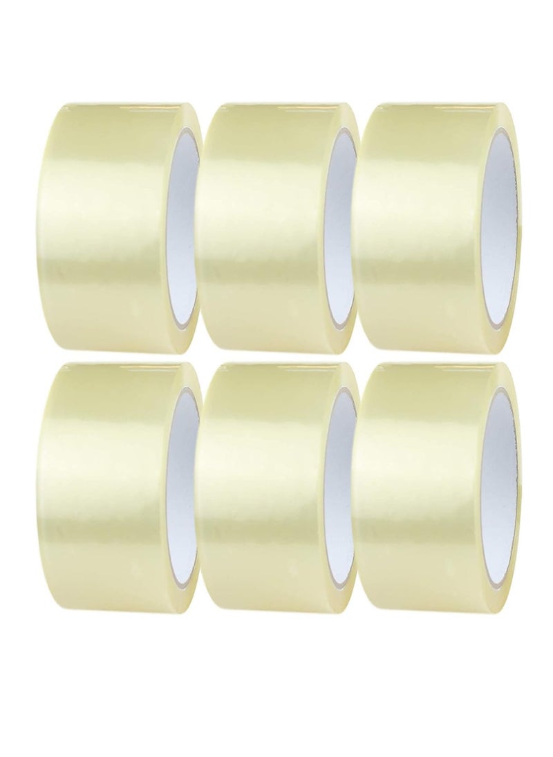 Mazko Heavy Duty Clear Packing Bopp Tape 2 Inches x 100 Yards - Strong Packaging Tape for Moving Boxes, Parcel Boxes, Postal Bags, Office Supplies (Pack of 6) - pzsku/Z9F8BDC0C5B431A95B917Z/45/_/1740871948/16e8aee1-dc56-408d-9425-955dbe546873