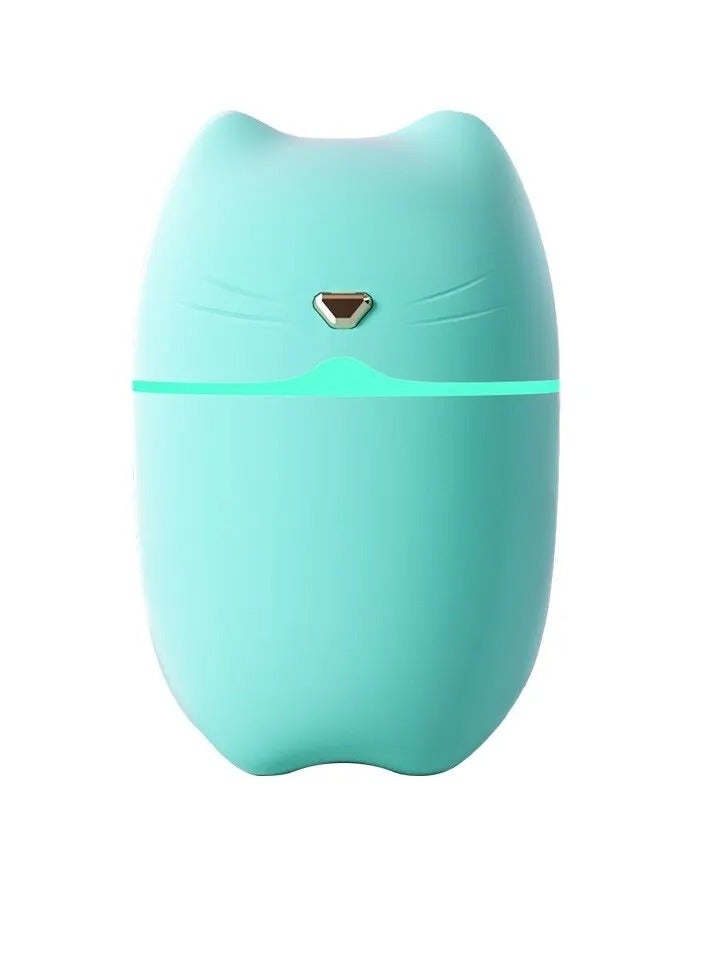 AROAQ Mini Humidifier, Portable Indoor Silent Small Humidifier, USB Rechargeable Fragrance Diffuser, Large Mist Capacity Aromatherapy Machine For Desktop Kids Room, Home Travel, (1pc, Blue)  - Image 1