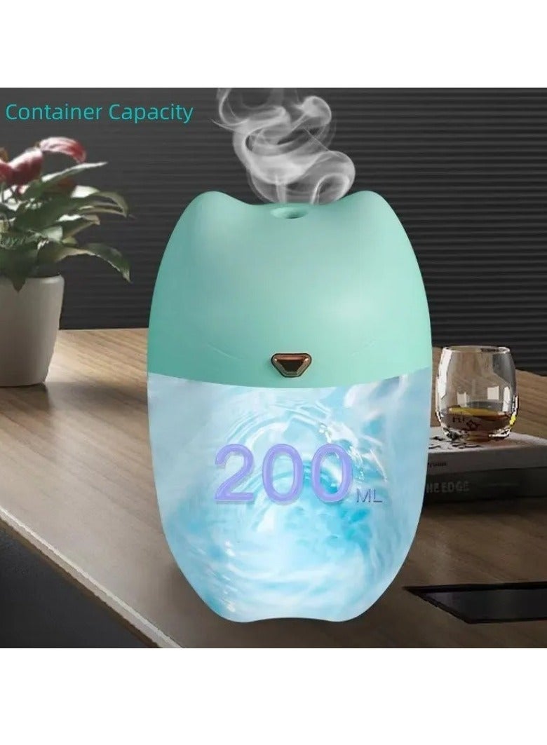 AROAQ Mini Humidifier, Portable Indoor Silent Small Humidifier, USB Rechargeable Fragrance Diffuser, Large Mist Capacity Aromatherapy Machine For Desktop Kids Room, Home Travel, (1pc, Blue)  - Image 4