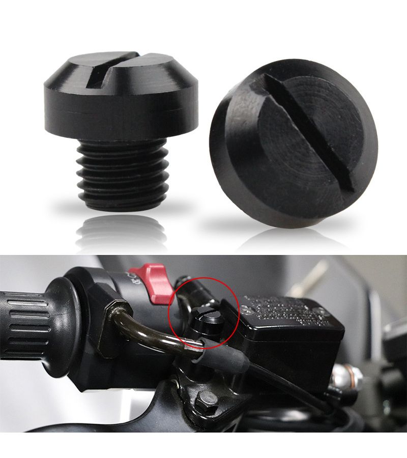 Set Of 2 Blue Rust Resistant Motorcycle Screws For M10 Rearview Mirror Holes With Rearview Mirror Bracket As Motorcycle Additions - Image 4