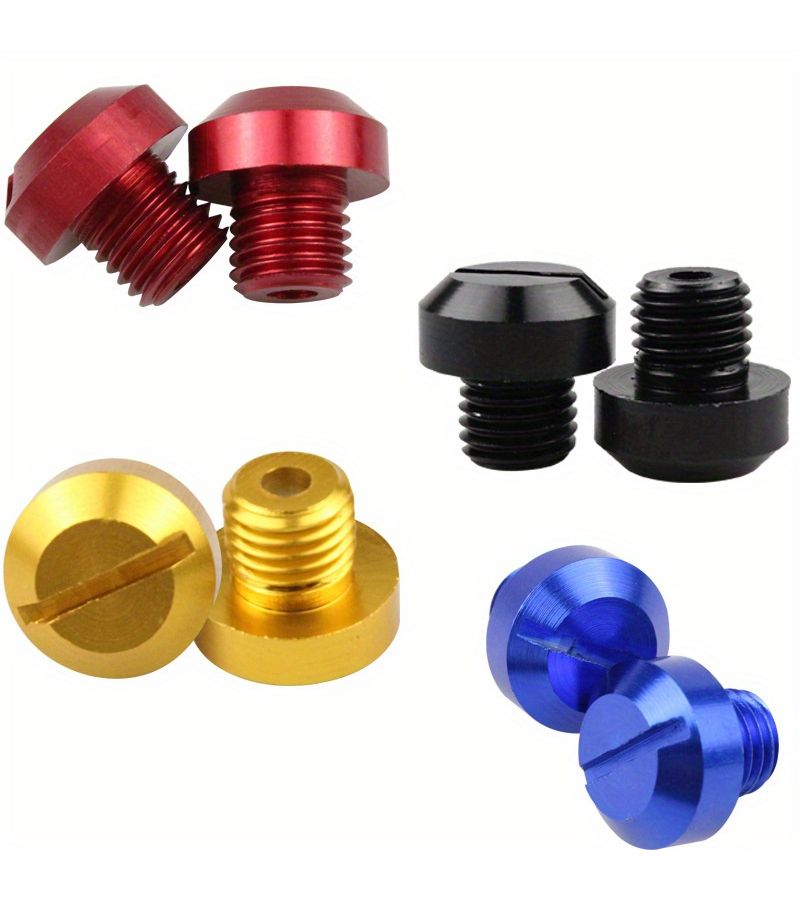 Set Of 2 Blue Rust Resistant Motorcycle Screws For M10 Rearview Mirror Holes With Rearview Mirror Bracket As Motorcycle Additions - Image 3