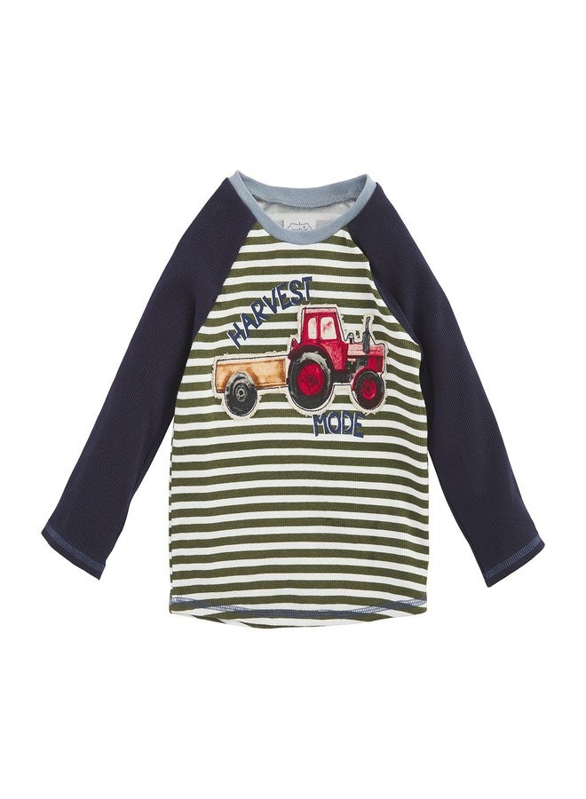 Mud Pie Boys Tee, Tractor, Large