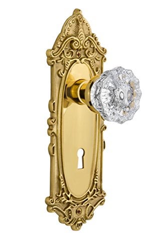 Nostalgic Warehouse Victorian Plate with Keyhole & Interior Crystal Door Knob - Image 3