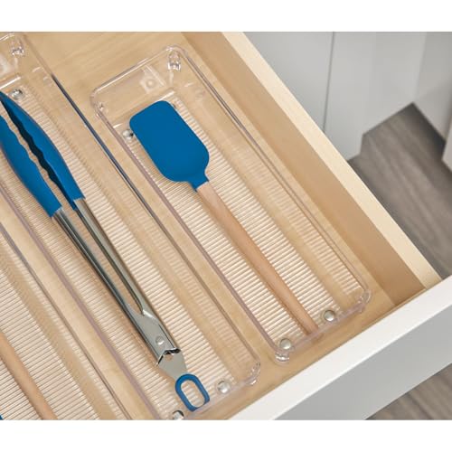 InterDesign iDesign Linus BPA-Free Plastic Drawer Organizer - 3.25" x 9.75" x 2.25", Clear - Image 5