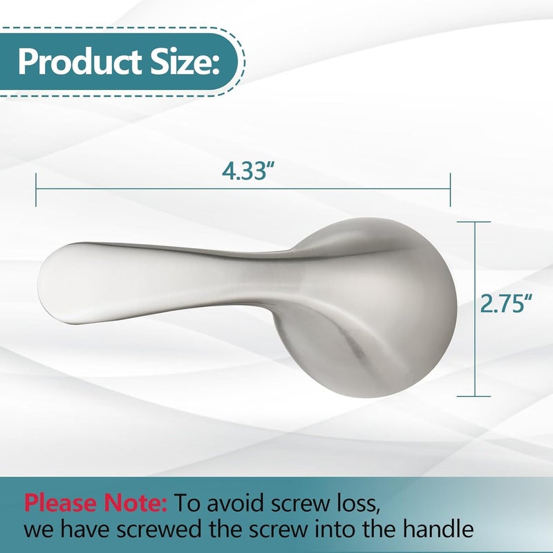 Ultrimkit Delta Shower Handle Replacement for Delta 13/14 Series Tub Faucet RP48717 (Brushed Nickel) - Image 4