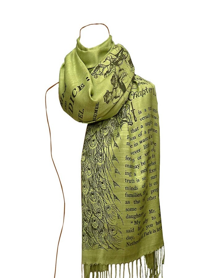 Universal Zone Pride and Prejudice by Jane Austen Shawl Scarf Wrap (Olive Green) - Image 1