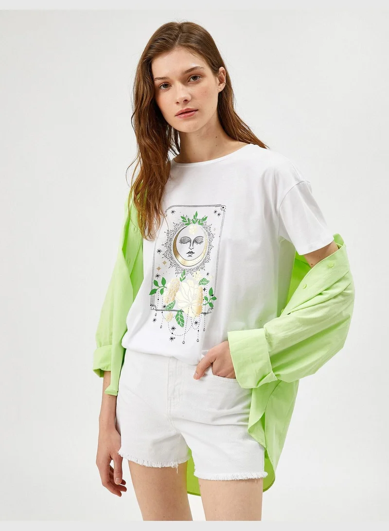 KOTON Printed T-Shirt Cotton