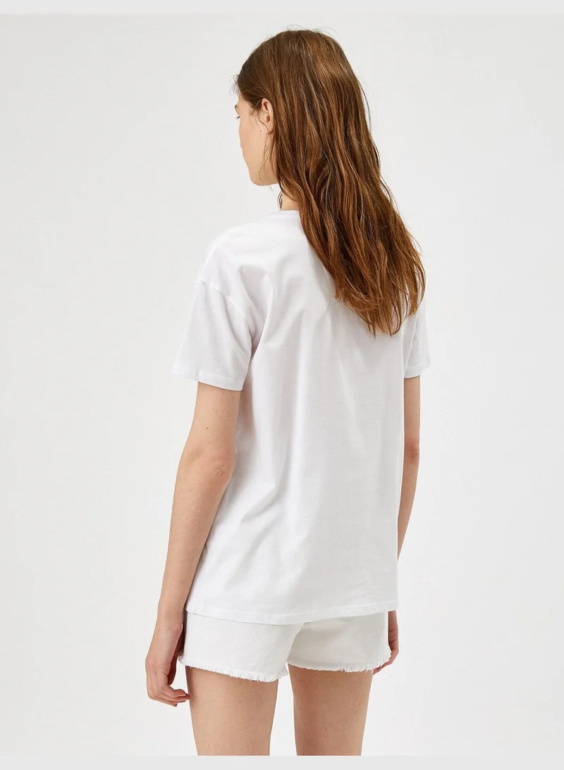KOTON  Printed T-Shirt Cotton for Women | Best Price UAE